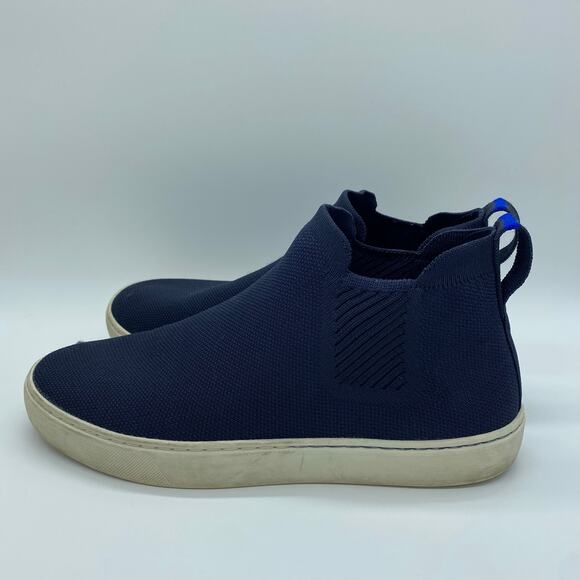 Rothy's Women's size 9 Navy Blue Chelsea Boots Slip On Comfort Nightfall - Picture 4 of 8